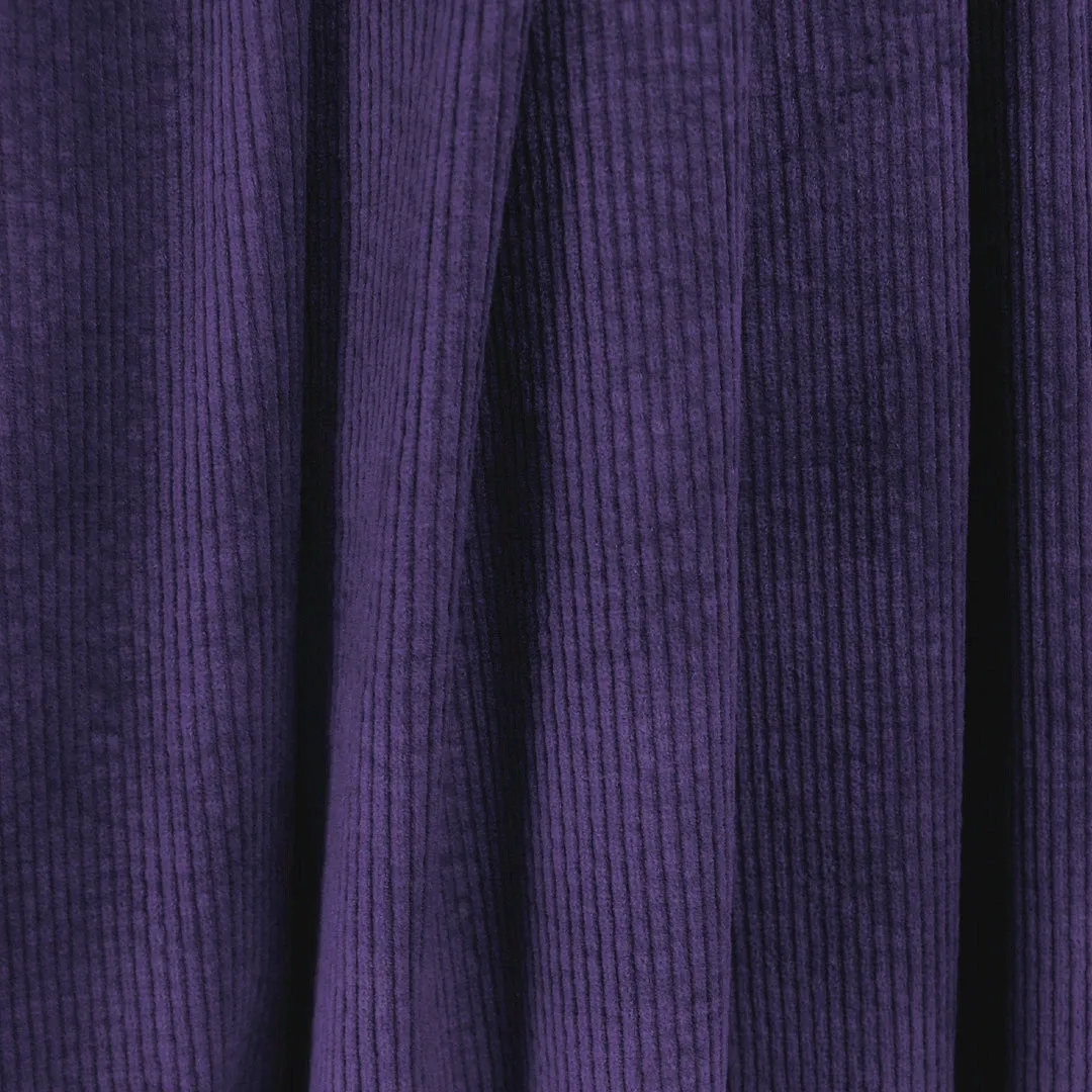 7-wale cotton stretch corduroy, Oeko-Tex cert. - grape