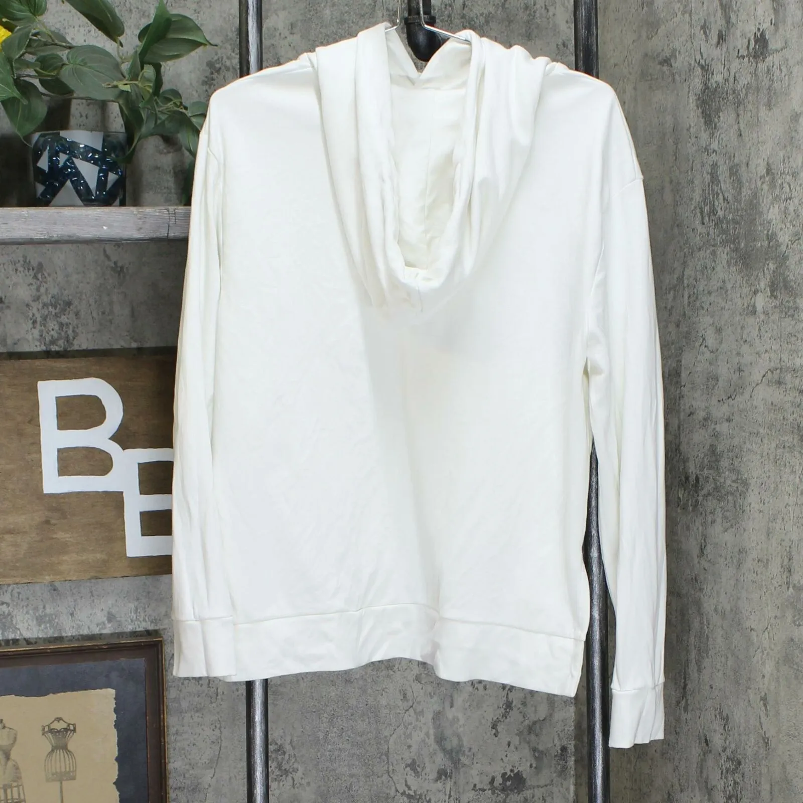A New Day Women's Regular Fit Hooded Sweatshirt Cream XL
