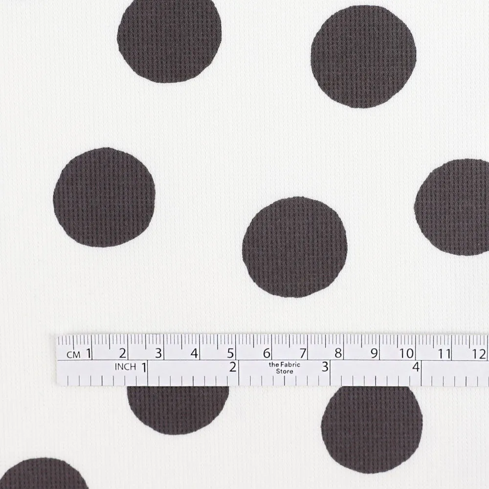 Big Spot Stretch Cotton - Charcoal