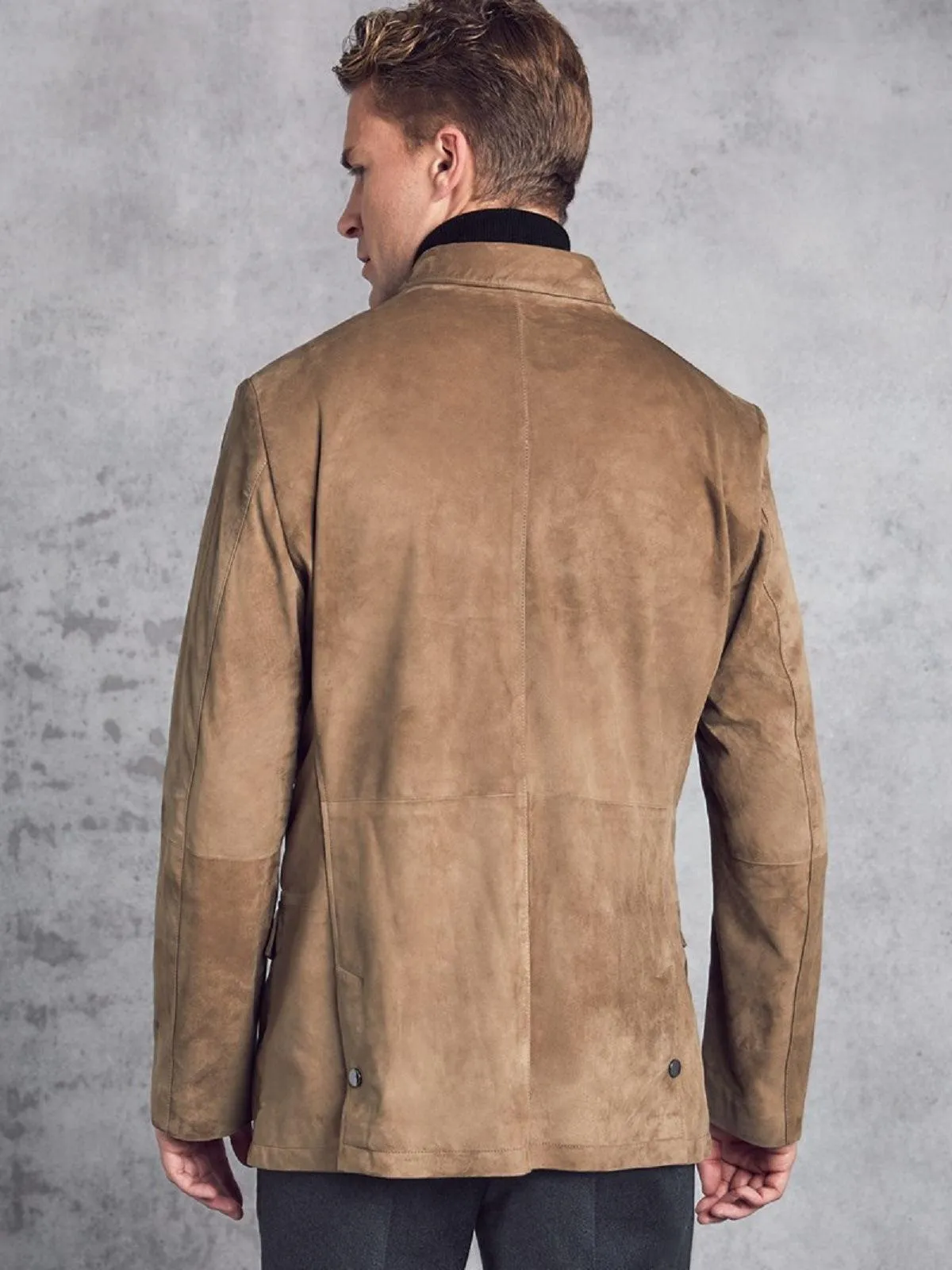 Brown Suede Leather Jacket