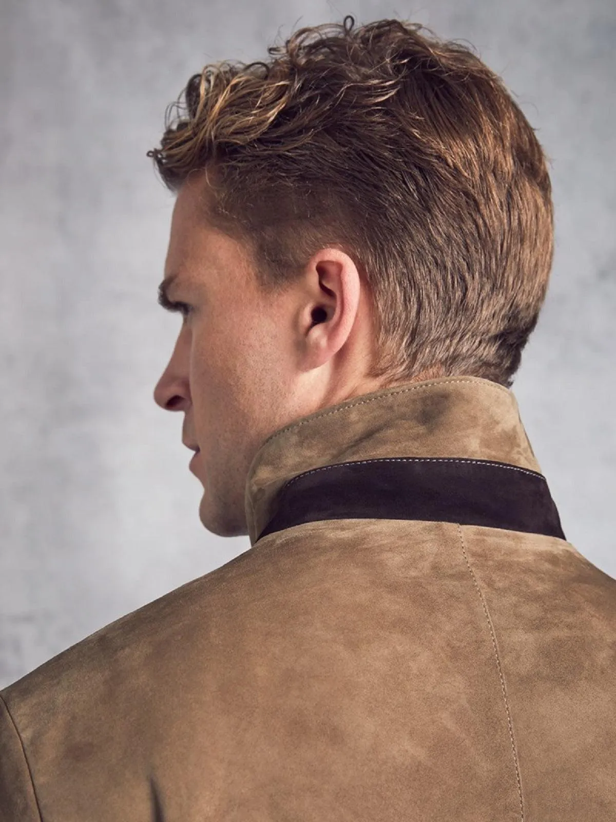 Brown Suede Leather Jacket
