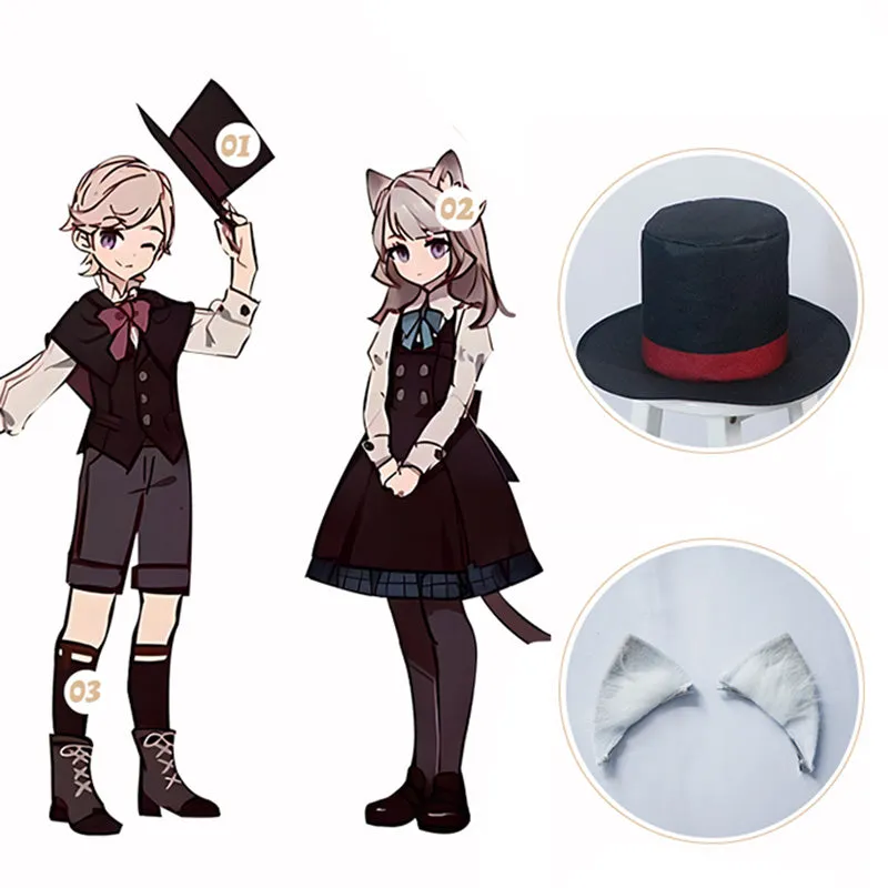 Genshin Impact Kid Lyney Lynette Cosplay Costume