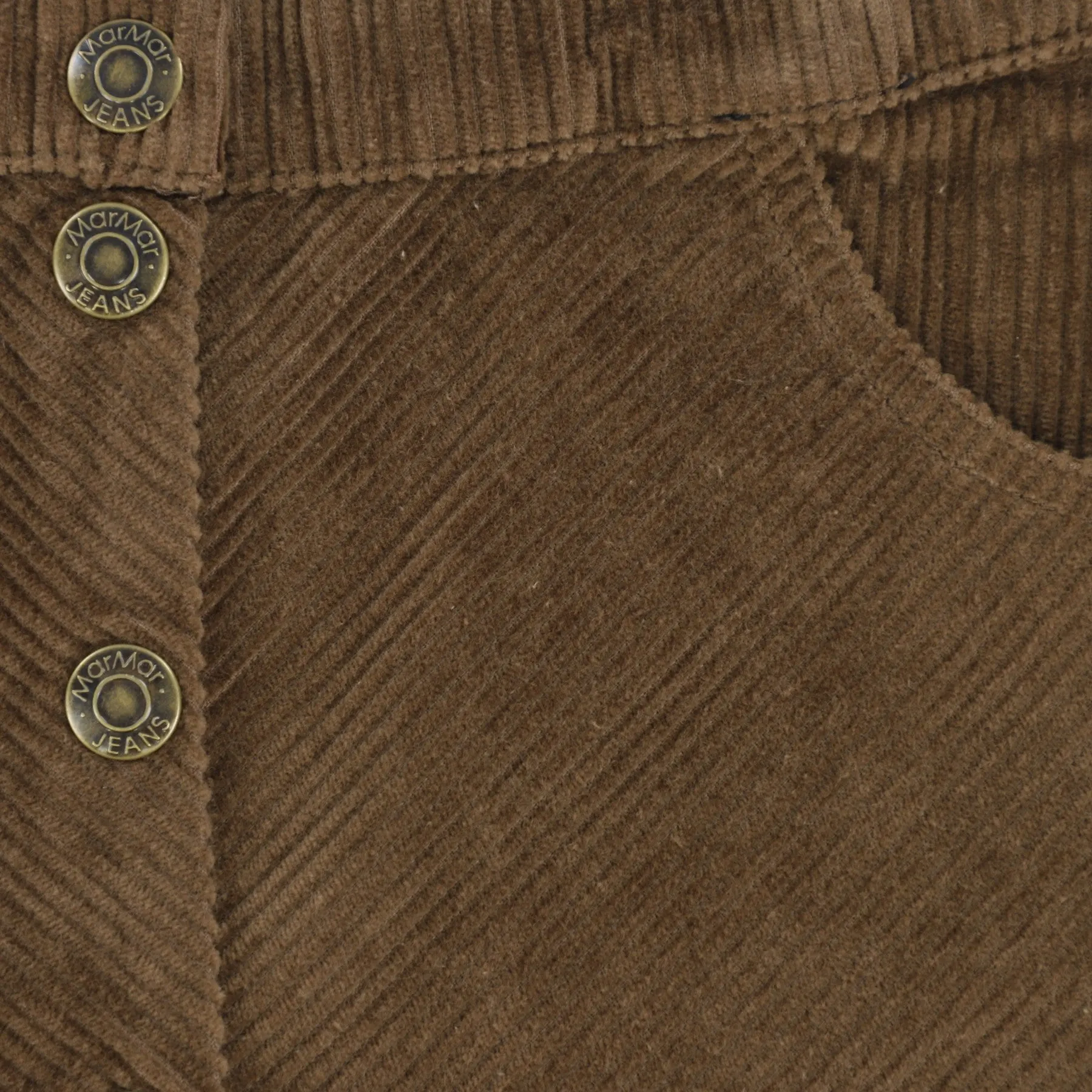 MARMAR WOOD CORDUROY BUTTON DOWN SKIRT