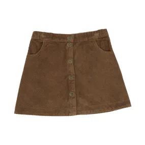 MARMAR WOOD CORDUROY BUTTON DOWN SKIRT