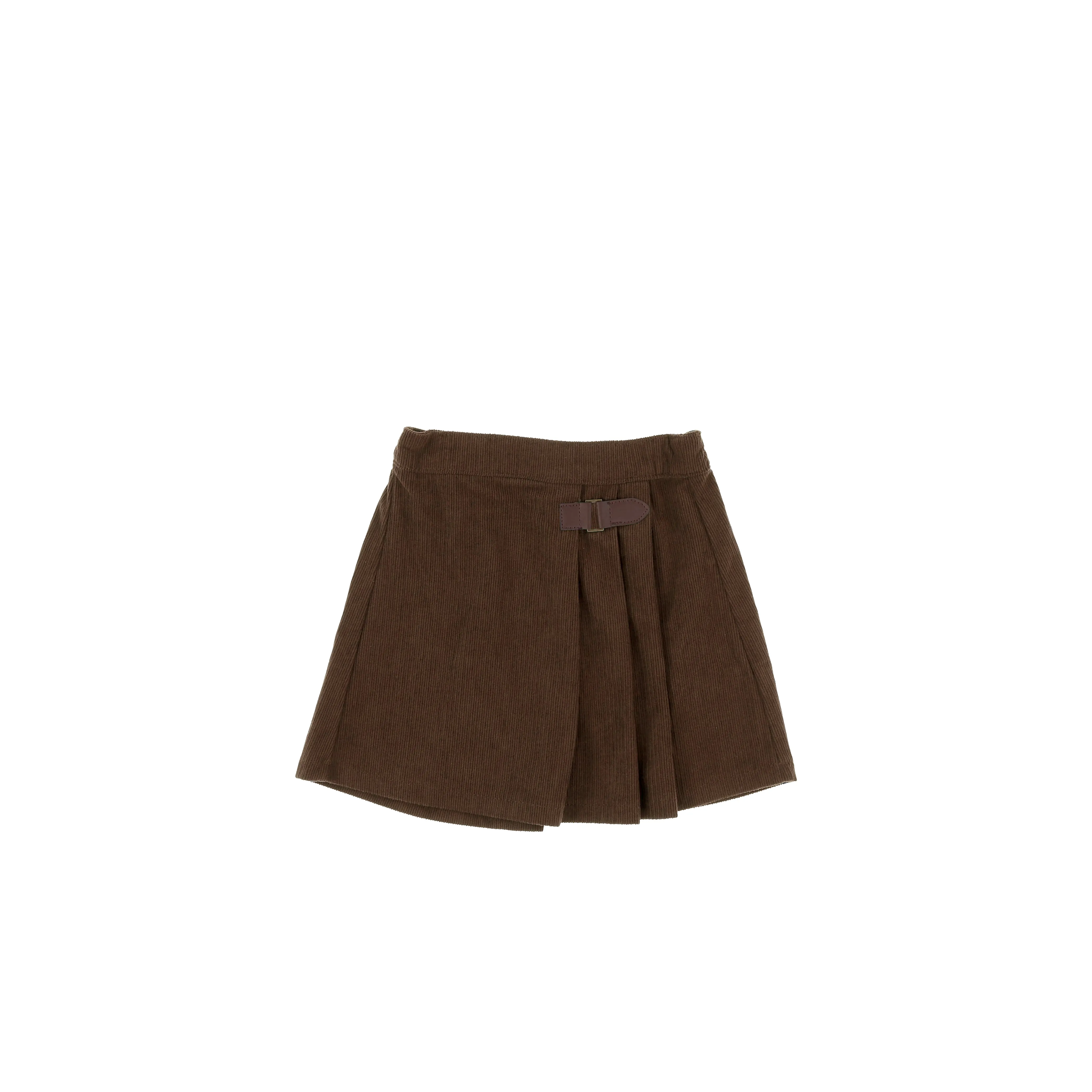 PLEATED CORDUROY SKIRT