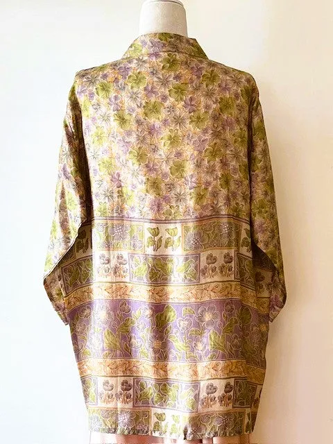 Short Silk Open Jacket Turns Any Outfit Into A Designer Look. Feminine.