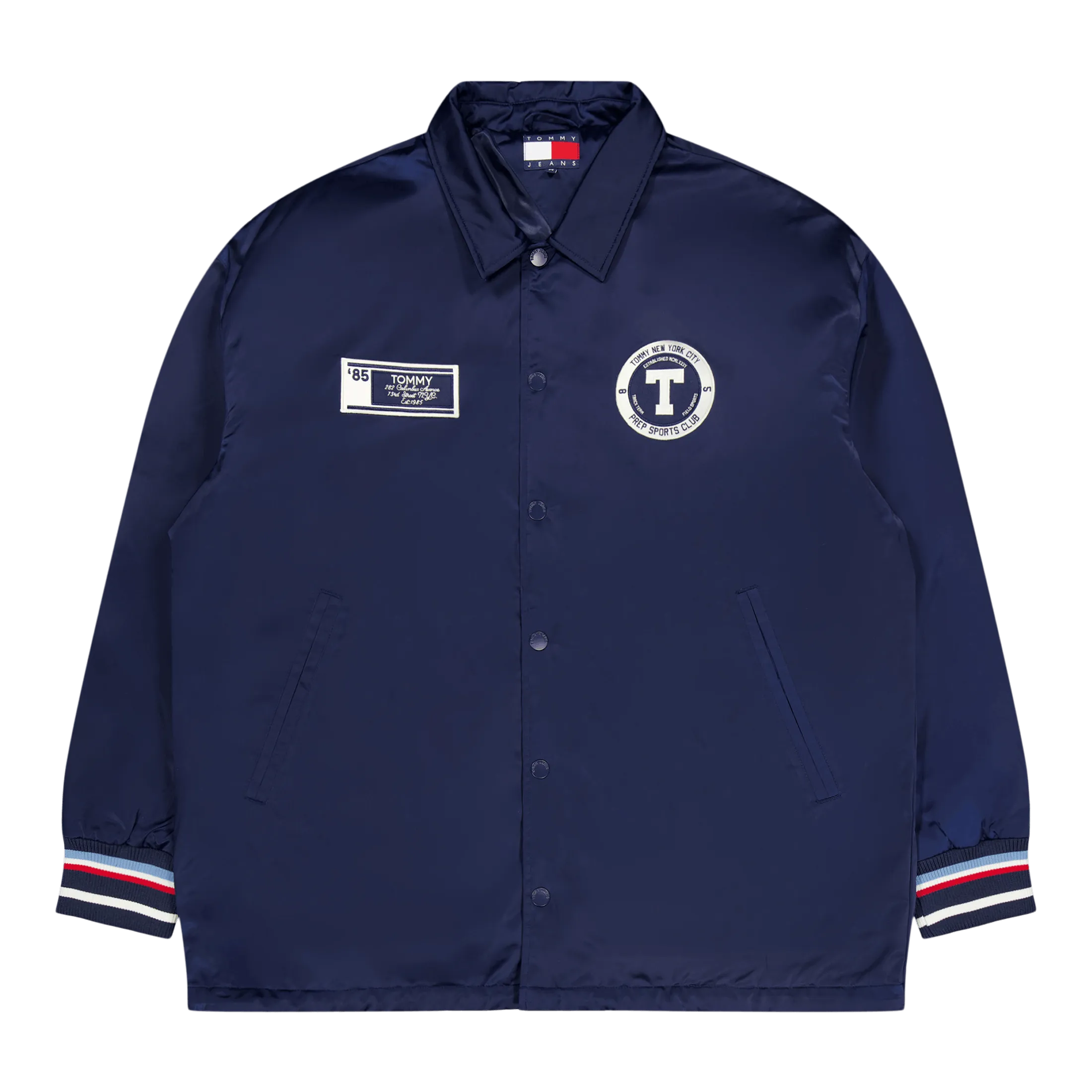Tjcu Long Varsity Coach Jacket Carbon Navy