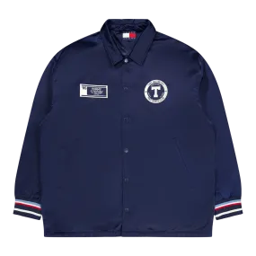 Tjcu Long Varsity Coach Jacket Carbon Navy