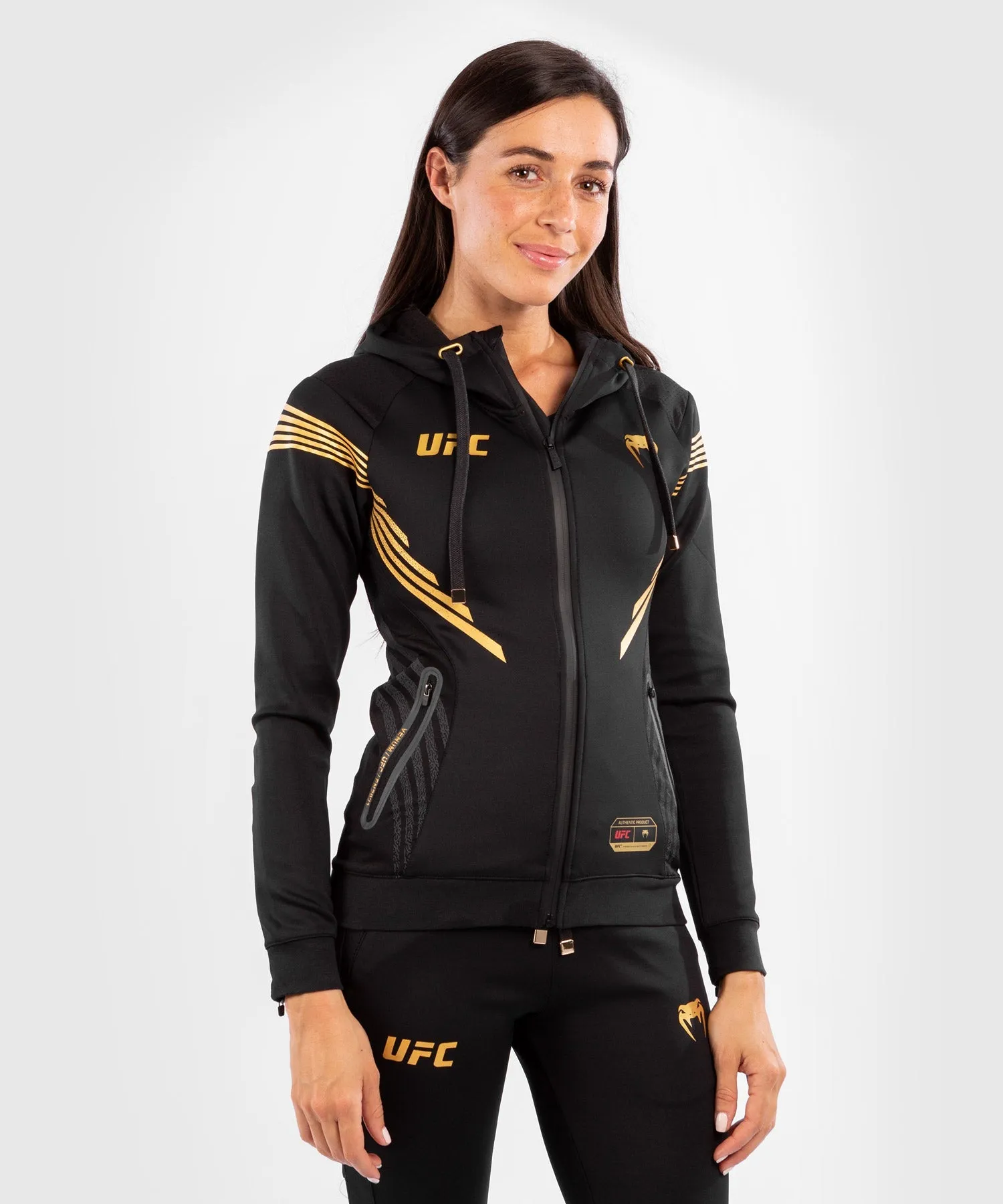 UFC Venum Fighters Authentic Fight Night Women's Walkout Hoodie - Champion
