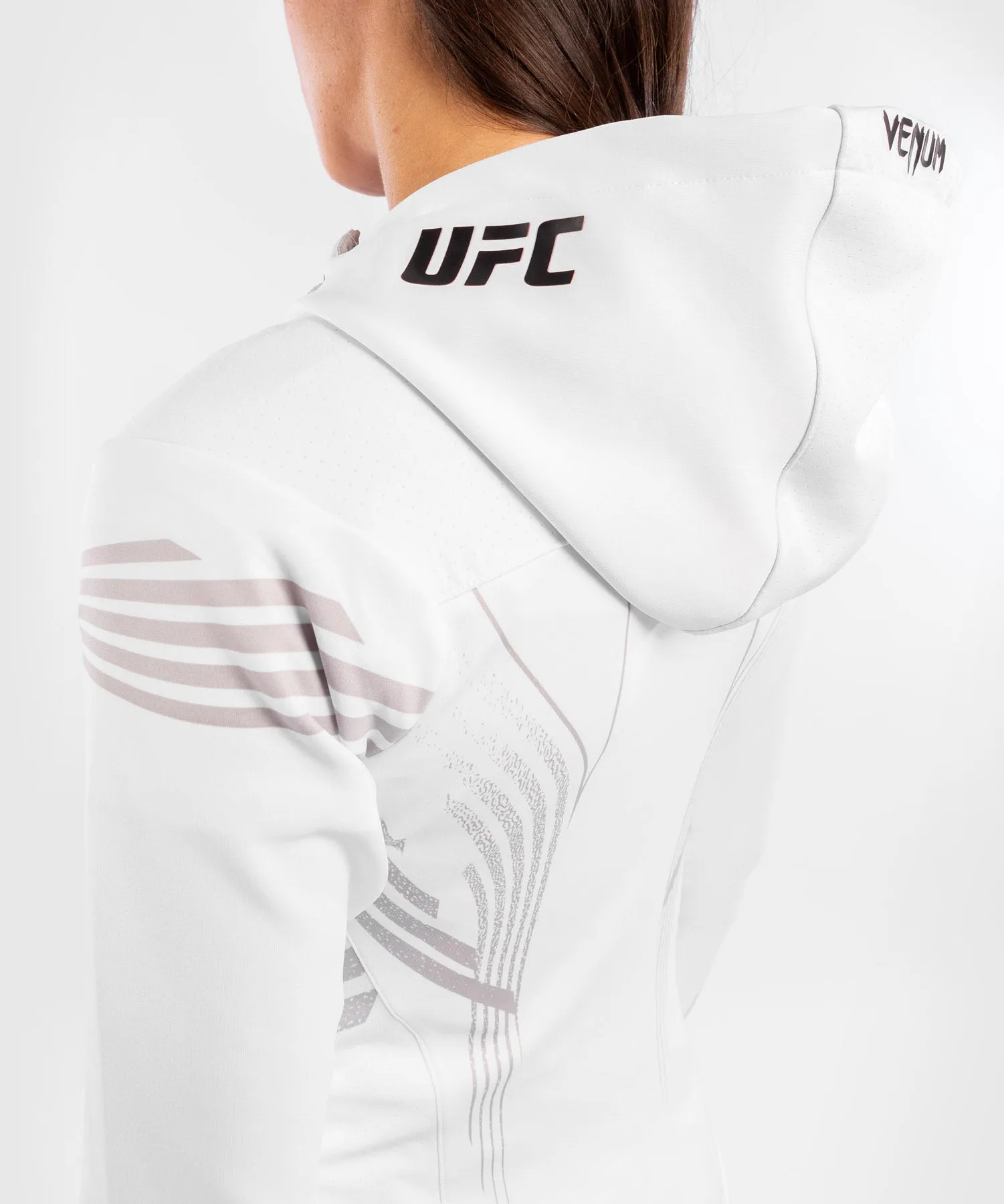 UFC Venum Fighters Authentic Fight Night Women's Walkout Hoodie - White