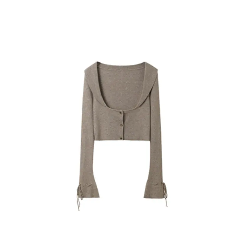 Uniwim fall outfits women Spring 2024 New Pure Desire Style Hand-Knitted Rope Knitted Cardigan Sling Pleated Skirt Three-Piece Set Dress
