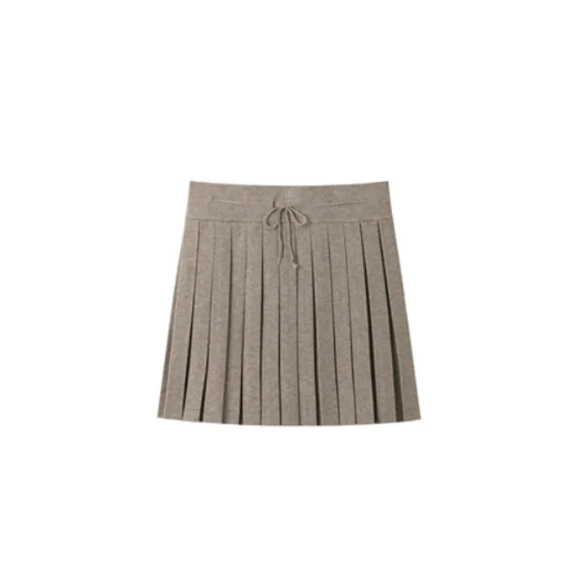 Uniwim fall outfits women Spring 2024 New Pure Desire Style Hand-Knitted Rope Knitted Cardigan Sling Pleated Skirt Three-Piece Set Dress