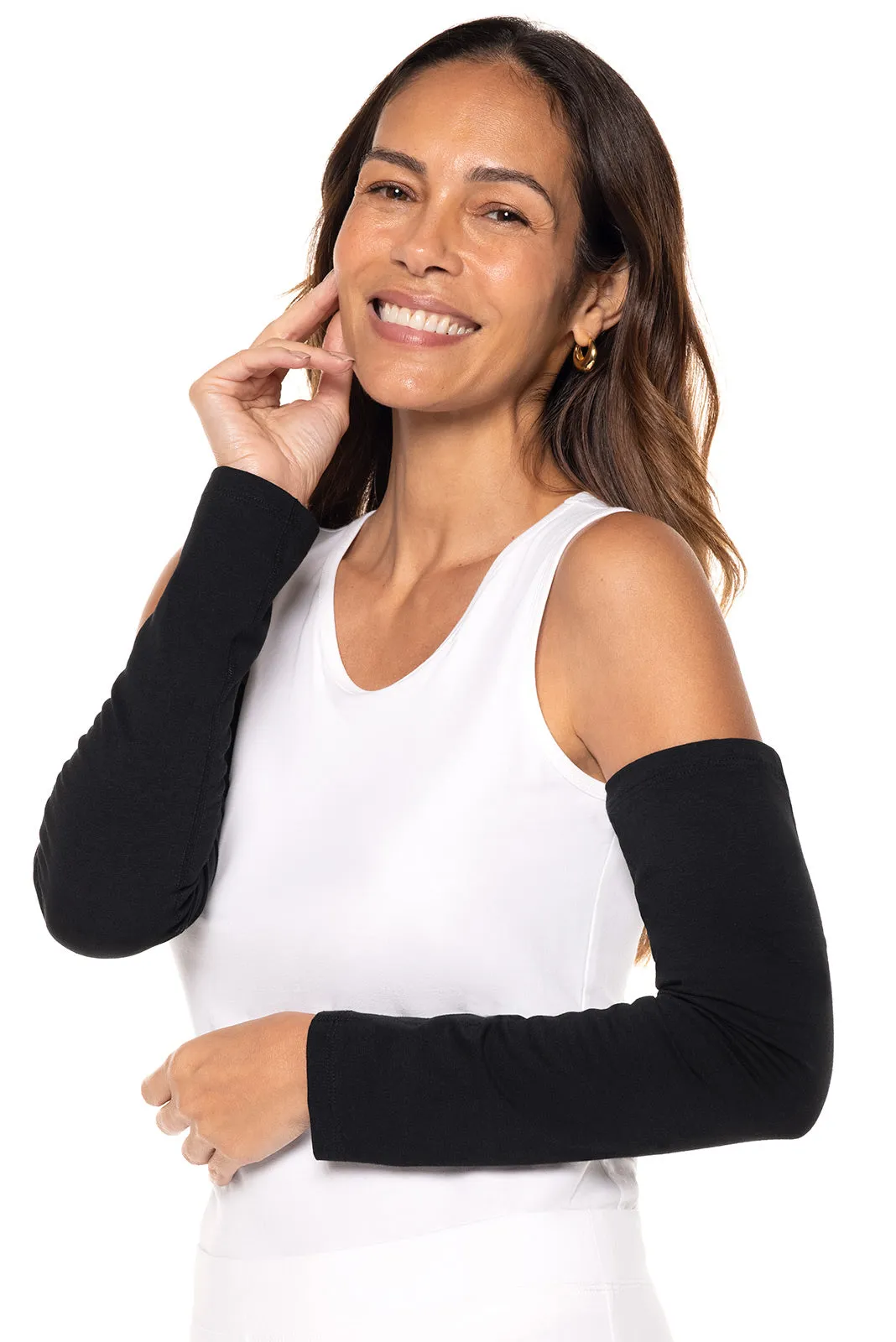 Women's Navagio Sun Sleeves  |  Black