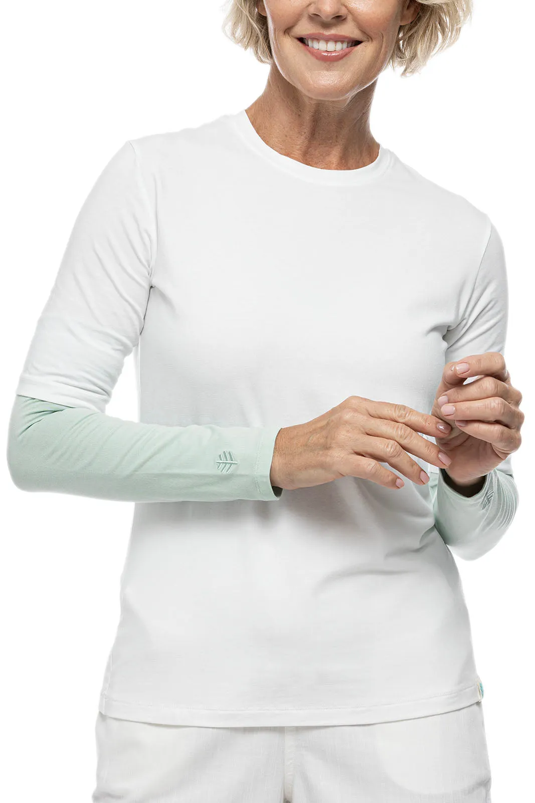 Women's Navagio Sun Sleeves  |  Misty Aqua