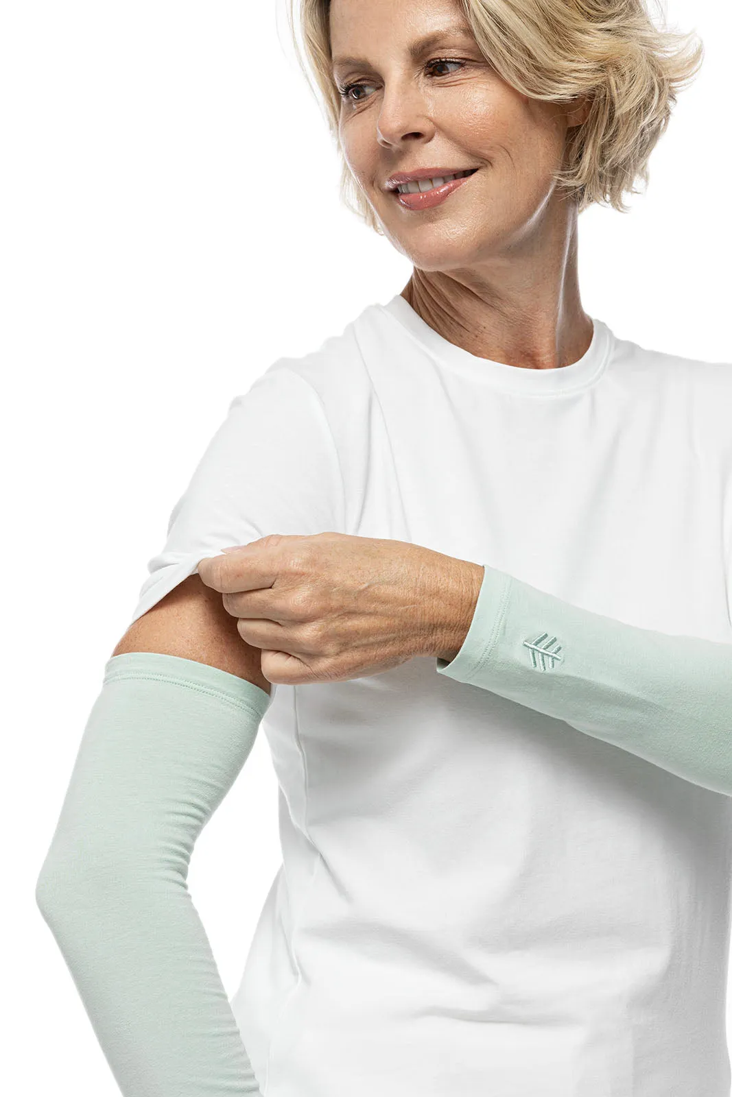Women's Navagio Sun Sleeves  |  Misty Aqua