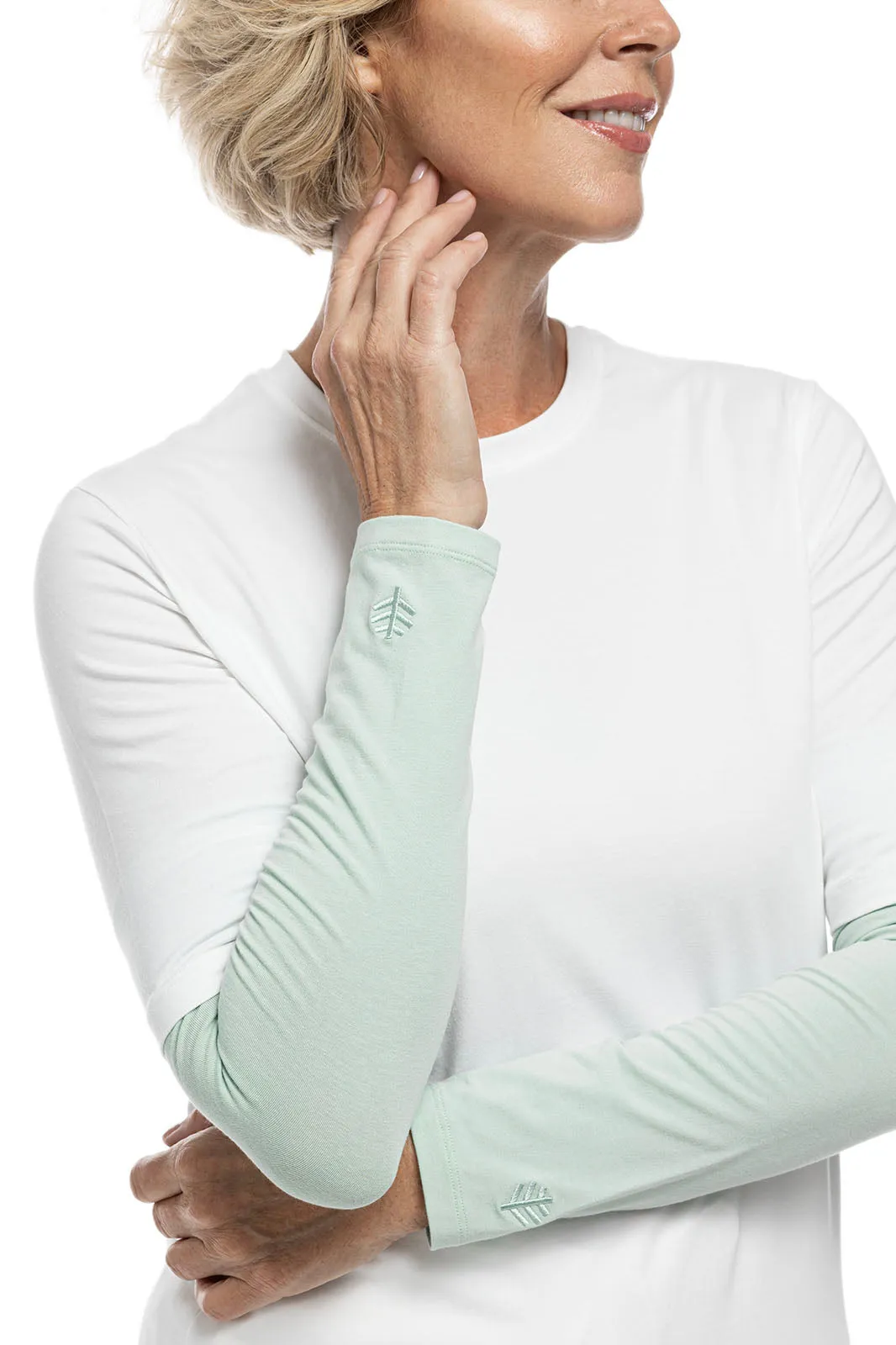 Women's Navagio Sun Sleeves  |  Misty Aqua